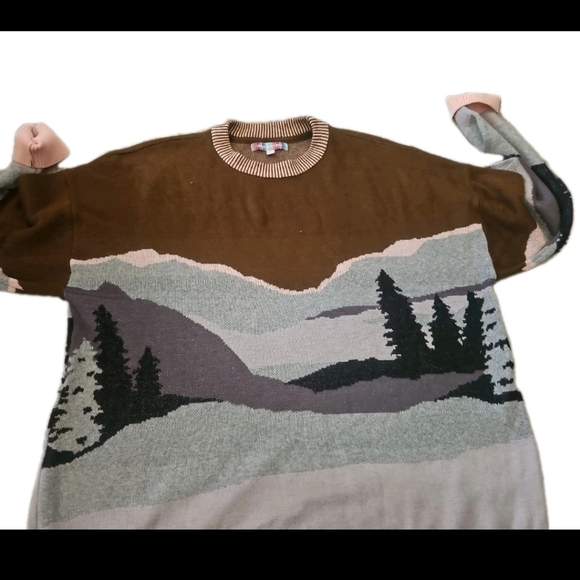 Urban Outfitters Unisex Landscape Crewneck Sweater L - Picture 5 of 9